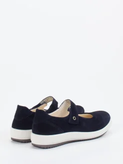 Damen Legero – Mary Janes aus Veloursleder in Dunkel