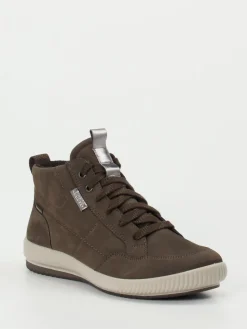 Damen Legero – Schnürboots aus Nubukleder mittelbraun