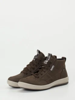 Damen Legero – Schnürboots aus Nubukleder mittelbraun