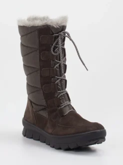 Damen Legero – Winterstiefel aus Veloursleder dunkelbraun