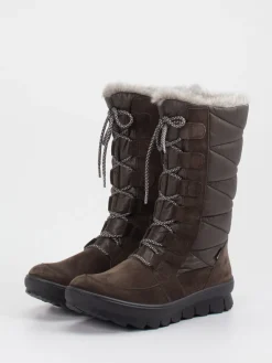Damen Legero – Winterstiefel aus Veloursleder dunkelbraun