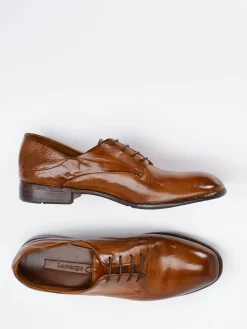 – Derby-Schnürschuh aus Kalbleder cognac*Lemargo Sale