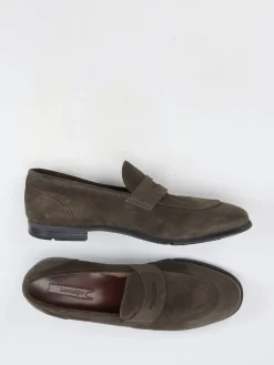 – Loafer aus Veloursleder Dunkelolivgrau*Lemargo