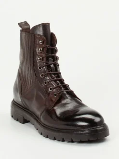 Herren Lemargo – Schnürboots aus Büffelleder Dunkel