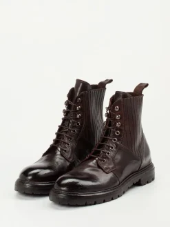 Herren Lemargo – Schnürboots aus Büffelleder Dunkel