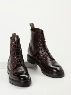 Herren Lemargo – Schnürboots aus Büffelleder Dunkel