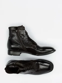 – Schnürboots aus Känguruleder dunkel*Lemargo