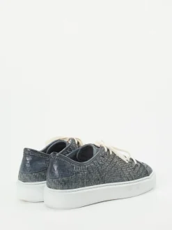 – Sneaker aus geflochtenem Leder grau*Lemargo Hot