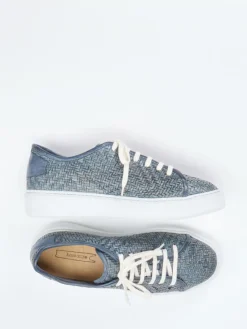 – Sneaker aus geflochtenem Leder grau*Lemargo Hot