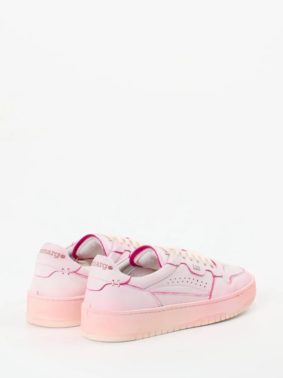 Damen Lemargo – Sneaker aus Metallicleder in Hellrosa