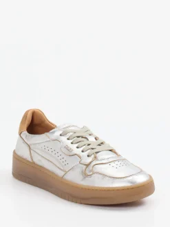 Damen Lemargo – Sneaker aus Metallicleder in Silber