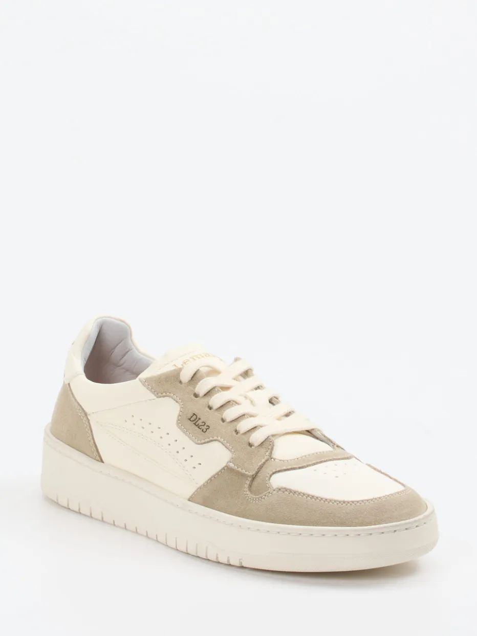 Damen Lemargo – Sneaker aus Velours- und Glattleder Creme