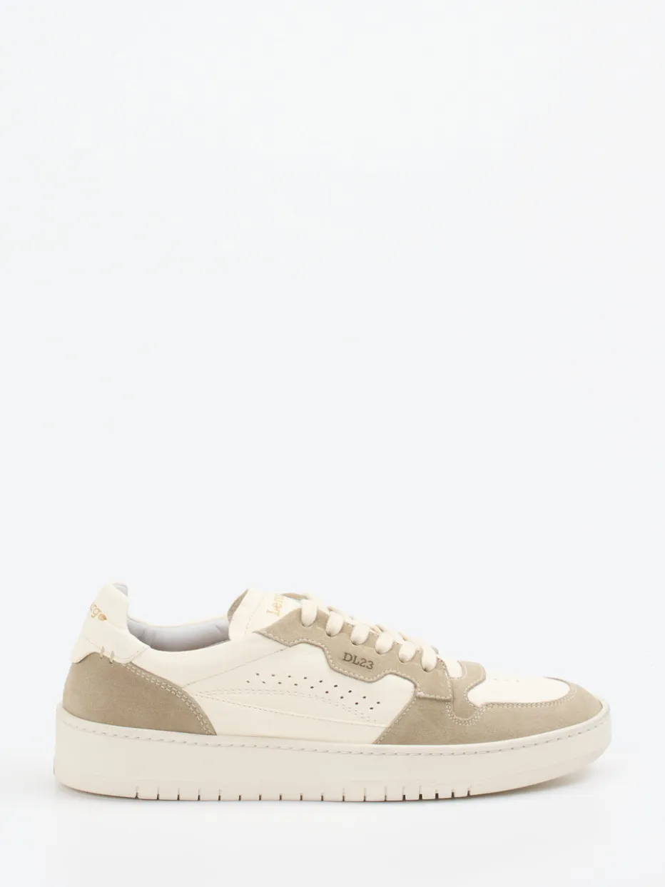 Damen Lemargo – Sneaker aus Velours- und Glattleder Creme
