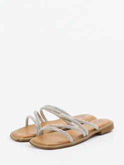 Lisa&Jo – Zehensandalen aus Metallic mit Strass*Lisau0026Jo Best