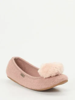 – Ballerina-Hausschuhe aus Wolle altrosa*Living Kitzbühel Outlet
