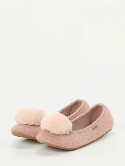 – Ballerina-Hausschuhe aus Wolle altrosa*Living Kitzbühel Outlet