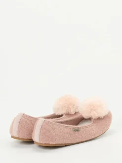 – Ballerina-Hausschuhe aus Wolle altrosa*Living Kitzbühel Outlet
