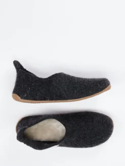 – Filzpantoffeln aus Wollfilz anthrazit*Living Kitzbühel