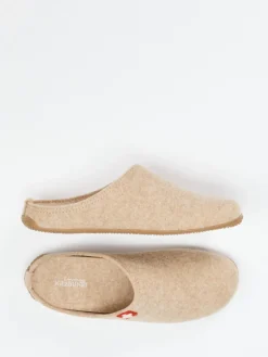 Damen Living Kitzbühel – Filzpantoffel aus Wolle beige