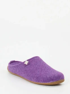 – Filzpantoffeln aus Schurwolle violett*Living Kitzbühel Hot