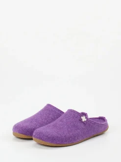 – Filzpantoffeln aus Schurwolle violett*Living Kitzbühel Hot