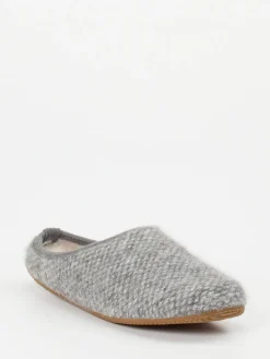Damen Living Kitzbühel – Filzpantoffeln aus Wollfilz hellgrau