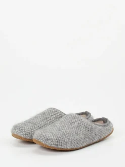 Damen Living Kitzbühel – Filzpantoffeln aus Wollfilz hellgrau