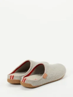 – Filzpantoffeln aus Wolle hellgrau*Living Kitzbühel Best