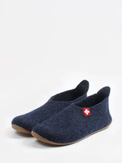 Damen Living Kitzbühel – Filzpantoffeln aus Wolle dunkel