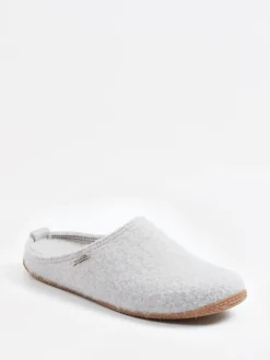 – Filzpantoffeln aus Wolle hell*Living Kitzbühel Sale