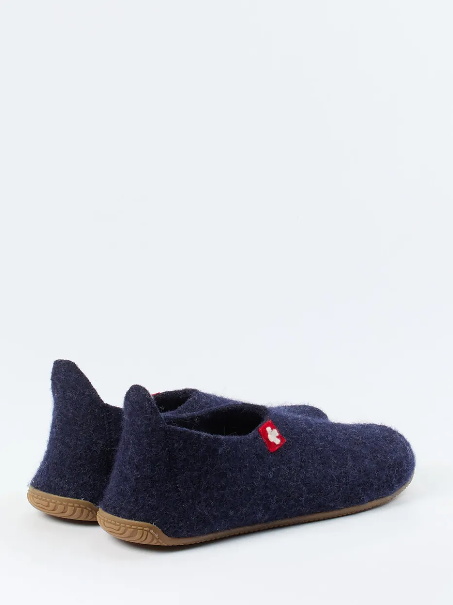 – Filzpantoffel aus Wollfilz Dunkel*Living Kitzbühel Best