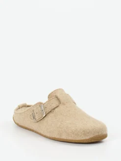 Damen Living Kitzbühel – Hausschuhe aus Wollfilz beige