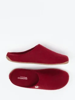 Damen Living Kitzbühel – Hausschuh aus Wolle in Bordeaux