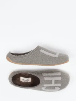 – Hausschuhe aus Wollfilz mittelgrau*Living Kitzbühel Sale