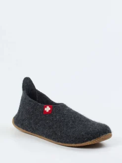 Herren Living Kitzbühel – Hüttenschuh aus Wollfilz anthrazit