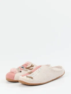 Damen Living Kitzbühel – Pantoffeln aus Wolle mit Rentiermotiv