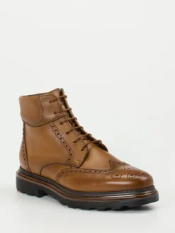 Herren Lloyd – Brogue-Stiefeletten aus Kalbleder cognac