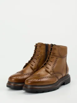 Herren Lloyd – Brogue-Stiefeletten aus Kalbleder cognac