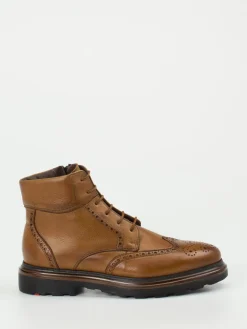 Herren Lloyd – Brogue-Stiefeletten aus Kalbleder cognac