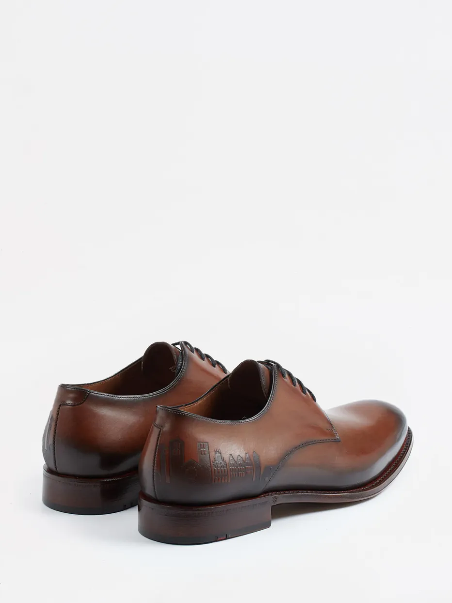 Herren Lloyd – Derby aus Kalbleder in Cognac