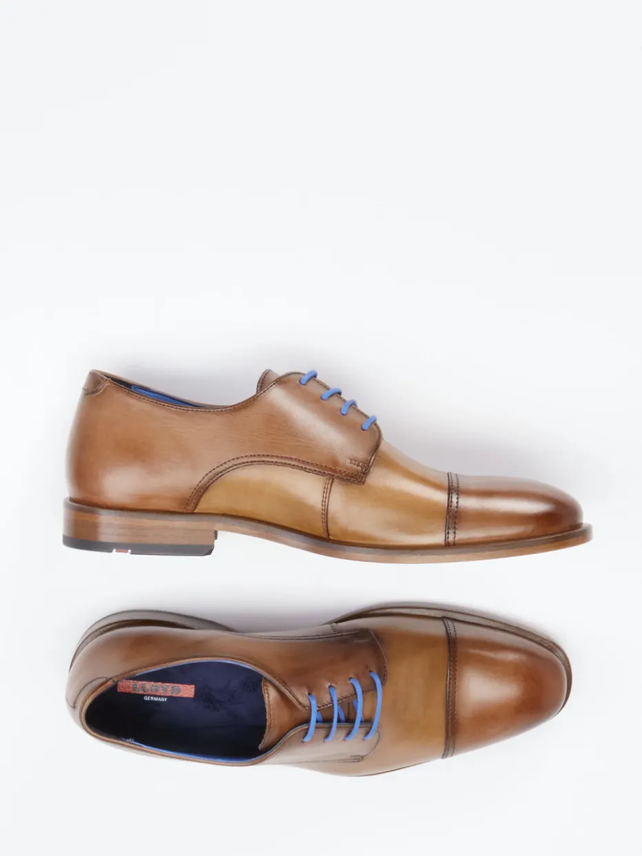 Herren Lloyd – Derby-Schnürschuh aus Kalbleder cognac