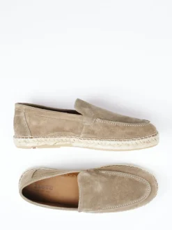Herren Lloyd – Espadrille-Loafer aus Veloursleder sandbeige