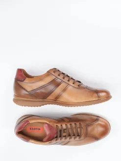 Herren Lloyd – Leder-Sneaker aus Kalbleder Cognac