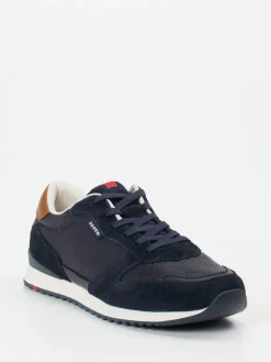 Herren Lloyd – Retro-Sneaker aus Leder und Mesh dunkel