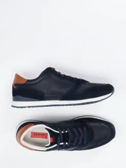 Herren Lloyd – Retro-Sneaker aus Leder und Mesh dunkel