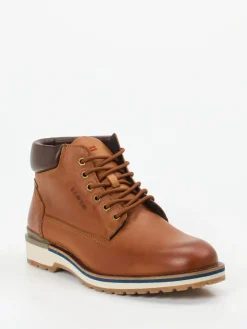 Herren Lloyd – Schnürboots aus Glattleder cognac