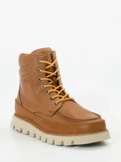 Herren Lloyd – Schnürboots aus Lammleder cognac