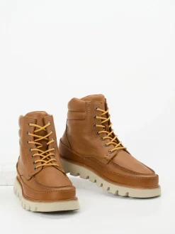 Herren Lloyd – Schnürboots aus Lammleder cognac