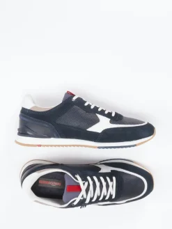 Herren Lloyd – Sneaker aus geprägtem Leder in Dunkel