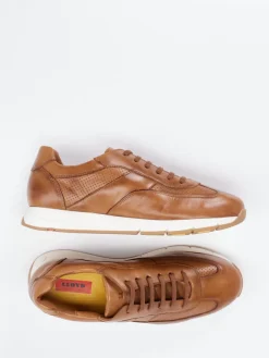 – Sneaker aus Kalbleder in Cognac*Lloyd Hot